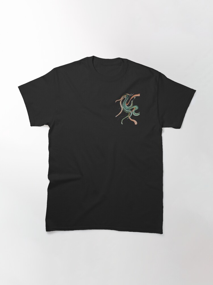 Thumbnail 3 of 7, Classic T-Shirt, "Plumage" A watercolor of a bird - By Y Paint and Pastels designed and sold by KidSquidStudios.
