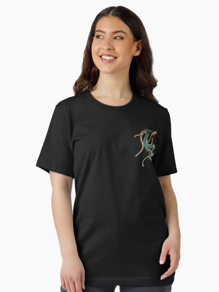 Thumbnail 2 of 7, Essential T-Shirt, "Plumage" A watercolor of a bird - By Y Paint and Pastels designed and sold by KidSquidStudios.