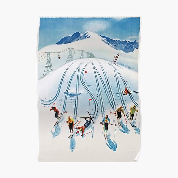 Vintage Ski Poster - Nízke Tatry Poster