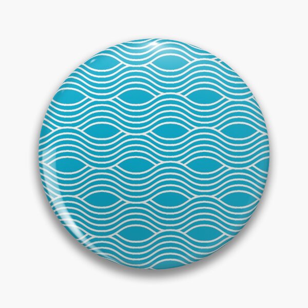 Item preview, Good Life Ocean Waves Beach Pattern in Turquoise designed and sold by redjaygraphics.