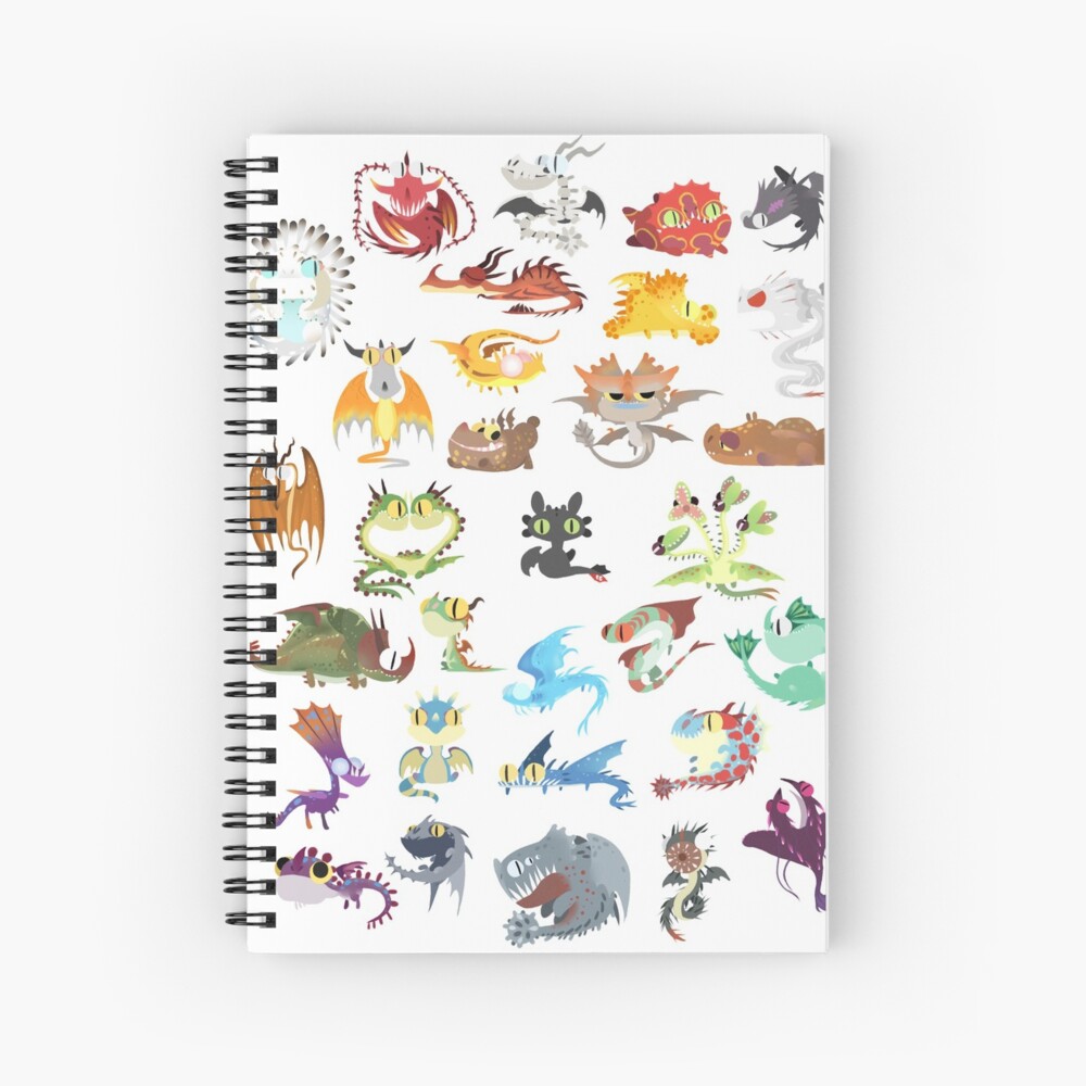"Dragons" Spiral Notebook by Robun Redbubble
