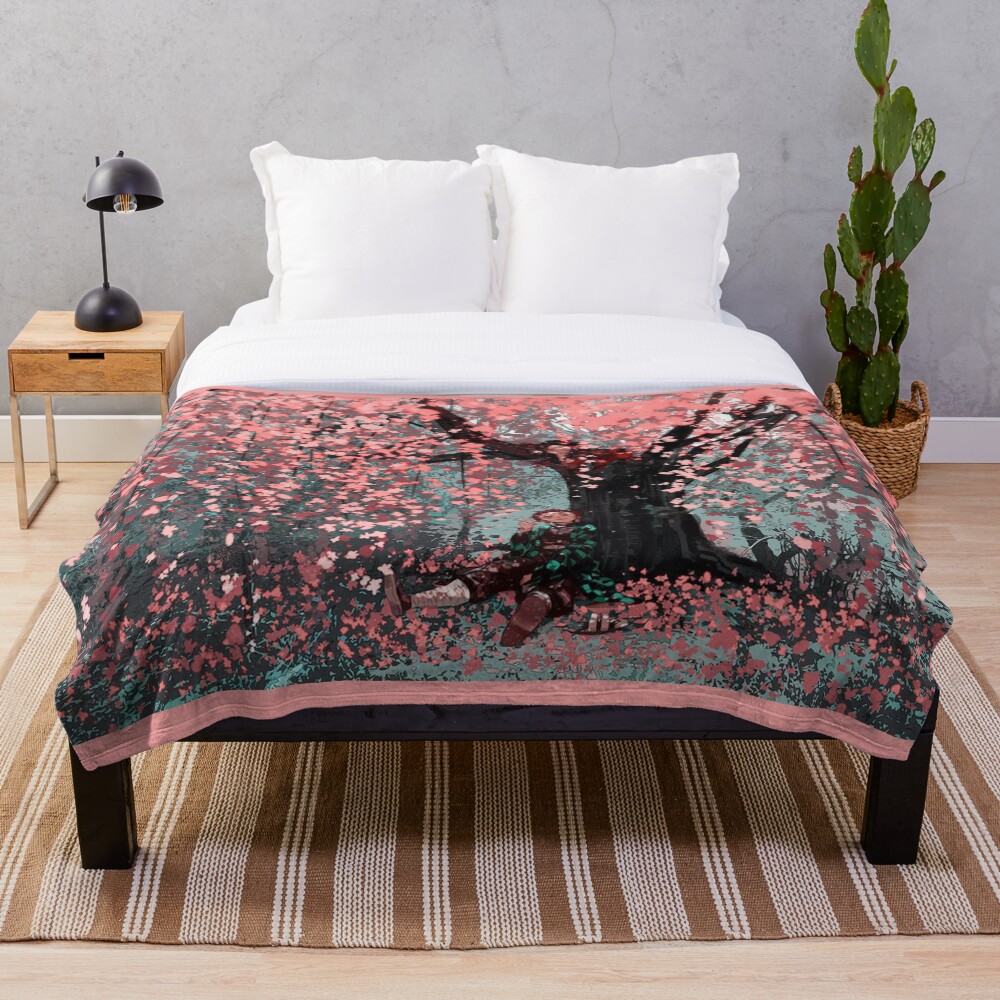 Nezuko Tanjirou - Demon Slayer Throw Blanket