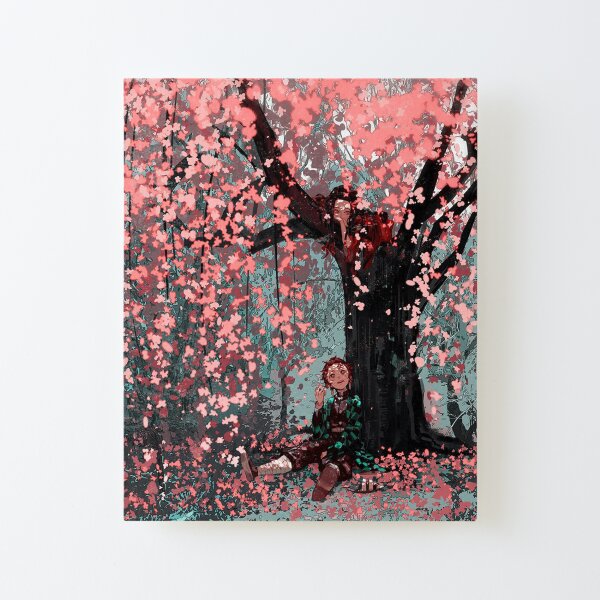 Nezuko Tanjirou - Demon Slayer Canvas Mounted Print