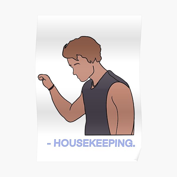 "JJ Housekeeping Outer Banks" Poster by STICKYBYSD Redbubble