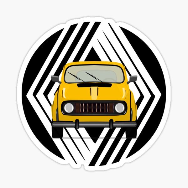 Renault 4 Oldtimer Sticker