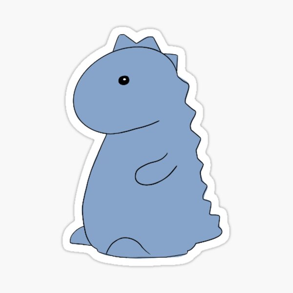 Aperçu de l'œuvre tiktok dinosaure bleu créée et vendue par ahp00.