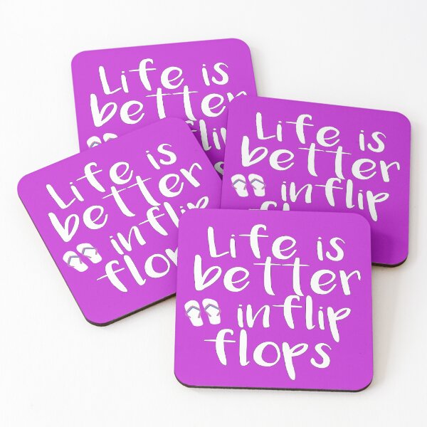 Item preview, Life is better in flip flops designed and sold by Lactus.