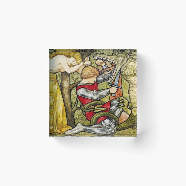 Item preview, St George Slaying the Dragon designed and sold by brushandframes.