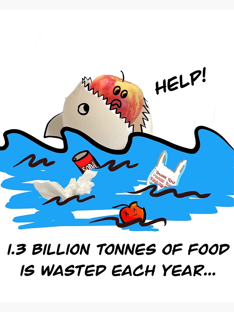 "End Food Waste" Poster by cuycolores Redbubble