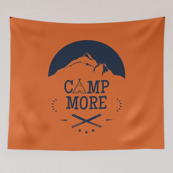 Item preview, Camp more hiking design for campers designed and sold by DesignsVault.