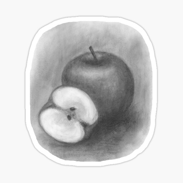 Apple in Oil Pastel Shading by Nandini Thaker on Dribbble