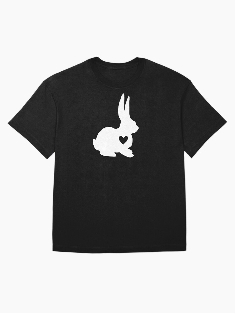 Thumbnail 3 of 7, Oversized T-Shirt, Heart of Gold Bunny Silhouette designed and sold by tinaschofield.