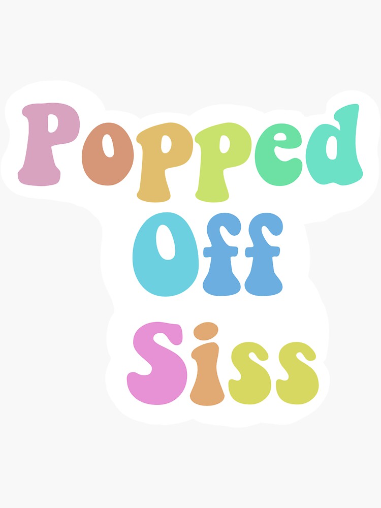 "Popped off sticker" Sticker by MayasCreations Redbubble