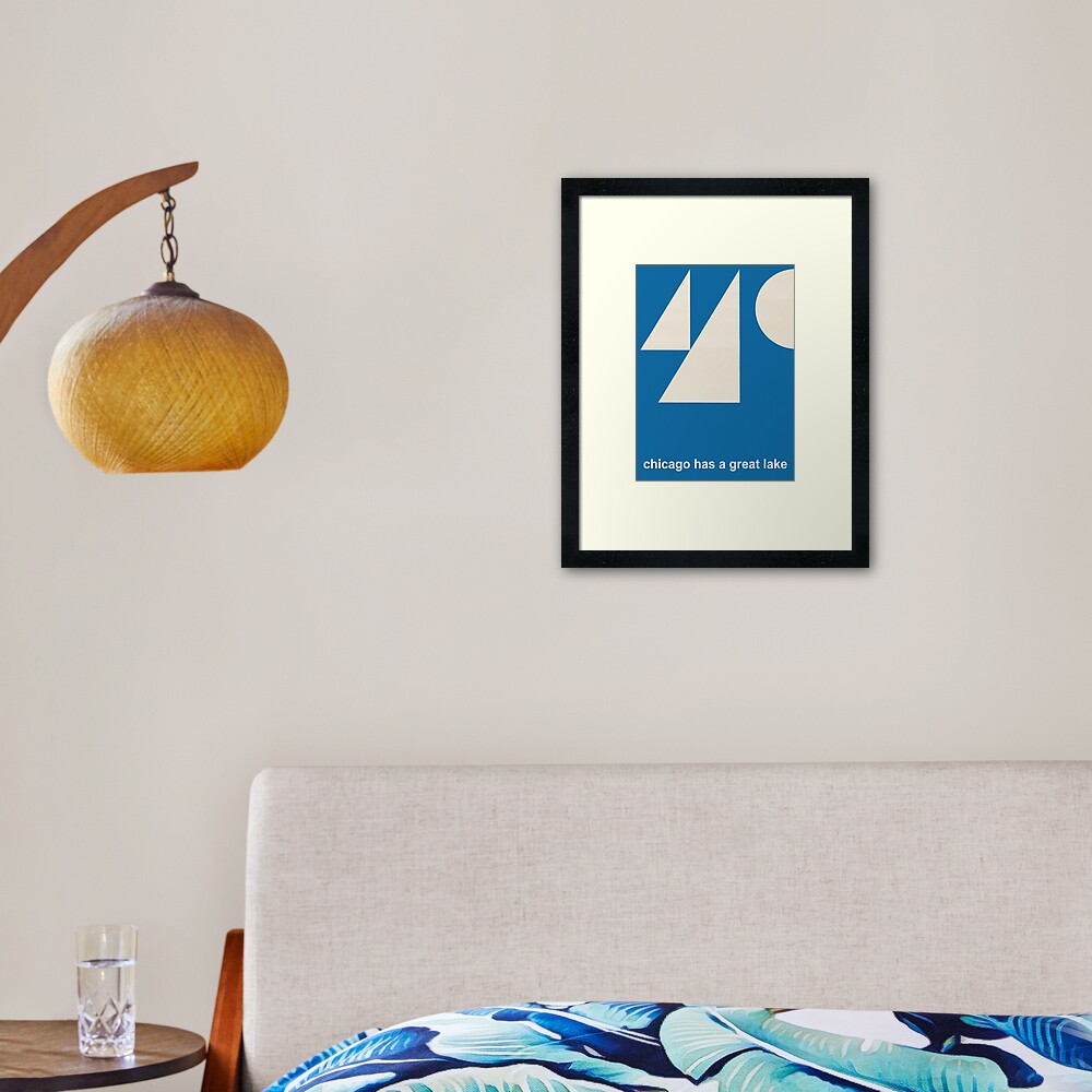 Vintage Poster - Chicago has great lakes Framed Art Print