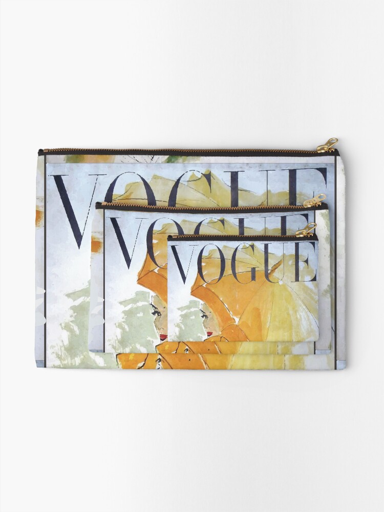 Alternate view of Vogue Vintage Woman Canvas Zipper Pouch