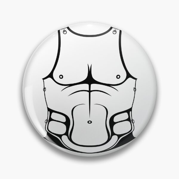 Item preview, Ancient Greek/Roman Muscle Cuirass [Black Outline] designed and sold by jorellaf.