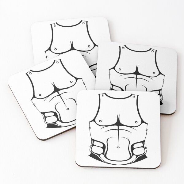 Item preview, Ancient Greek/Roman Muscle Cuirass [Black Outline] designed and sold by jorellaf.