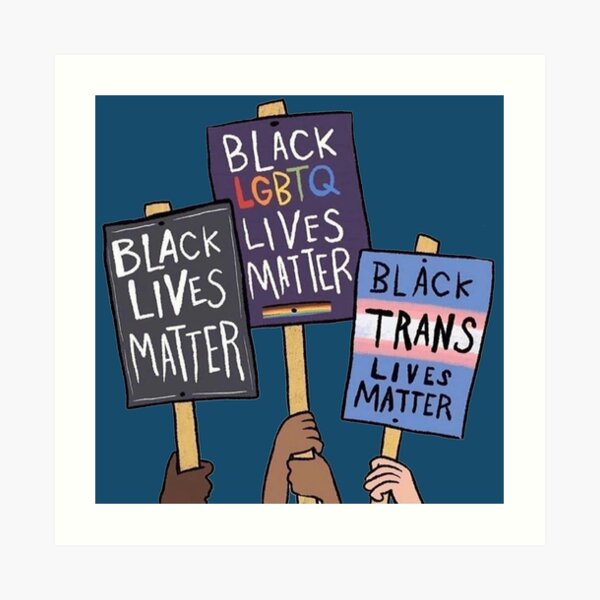 BLM black lives matter Art Print