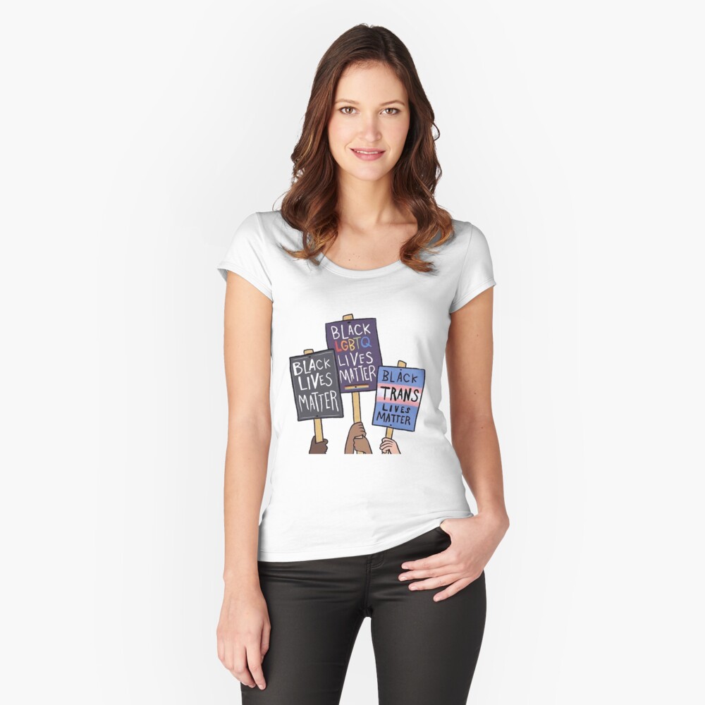 Item preview, Fitted Scoop T-Shirt designed and sold by chahdoud.