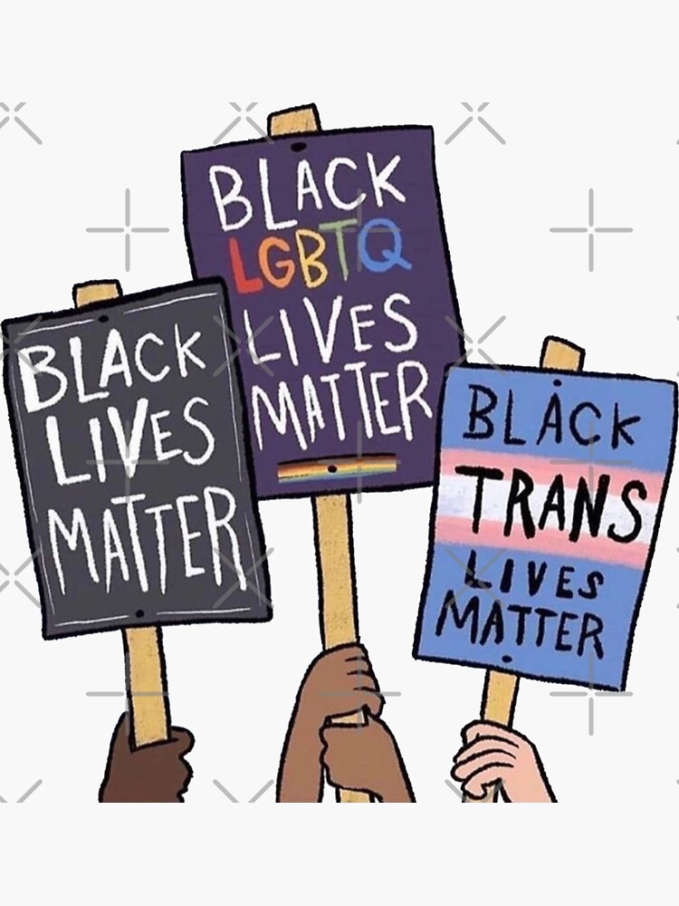 Thumbnail 3 of 3, Sticker, BLM black lives matter designed and sold by chahdoud.