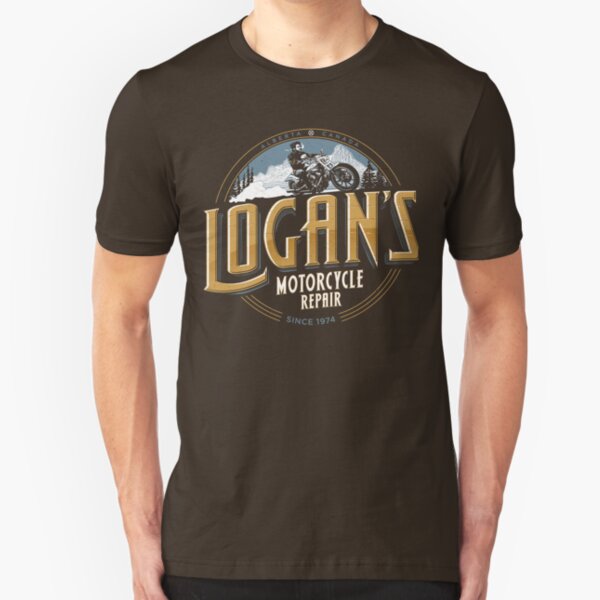Logan's Motorcycle Repair Slim Fit T-Shirt
