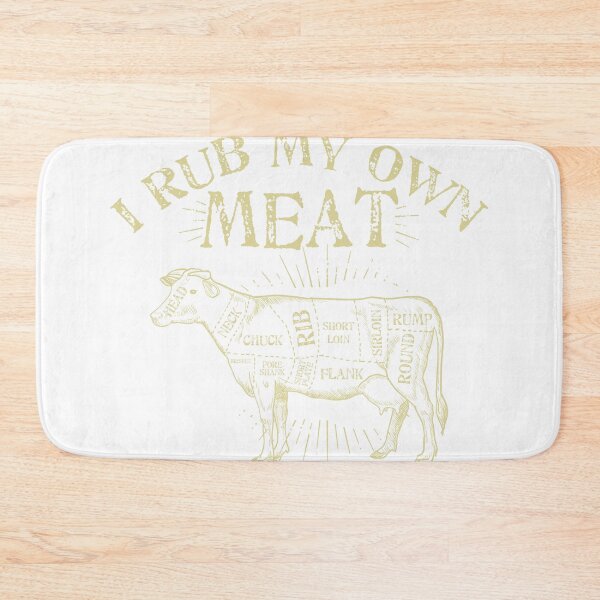 Item preview, Funny BBQ Chef Tee | I Rub My Own Meat | Joke Chef product designed and sold by Lisbob.