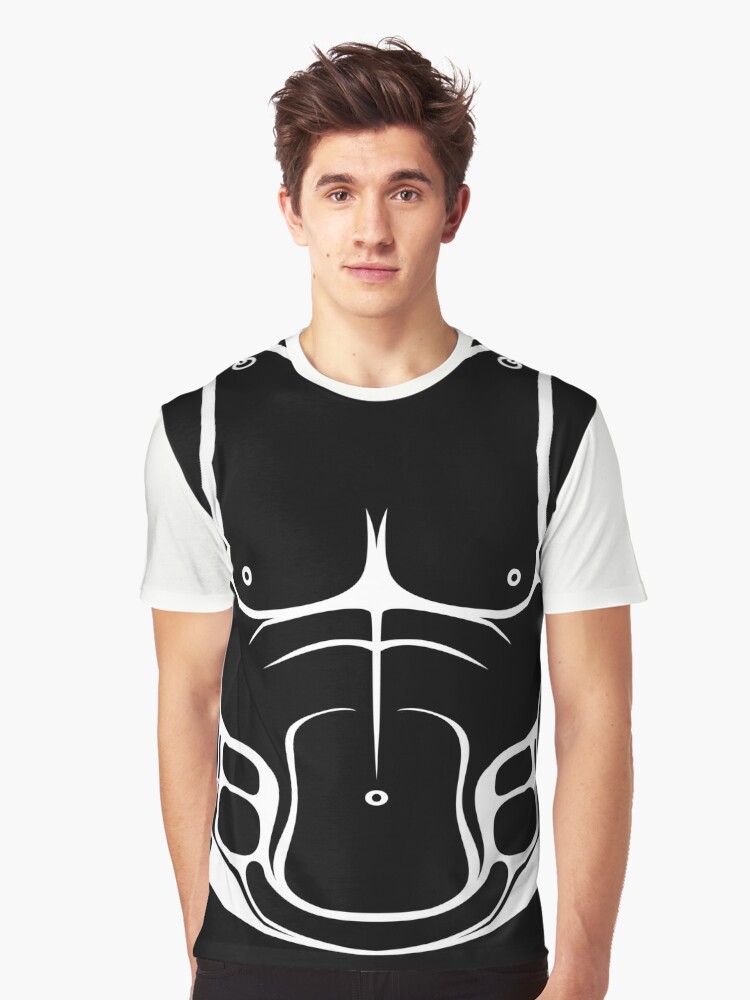 Ancient Greek/Roman Muscle Cuirass [Black Outline] Graphic T-Shirt for  Sale by jorellaf
