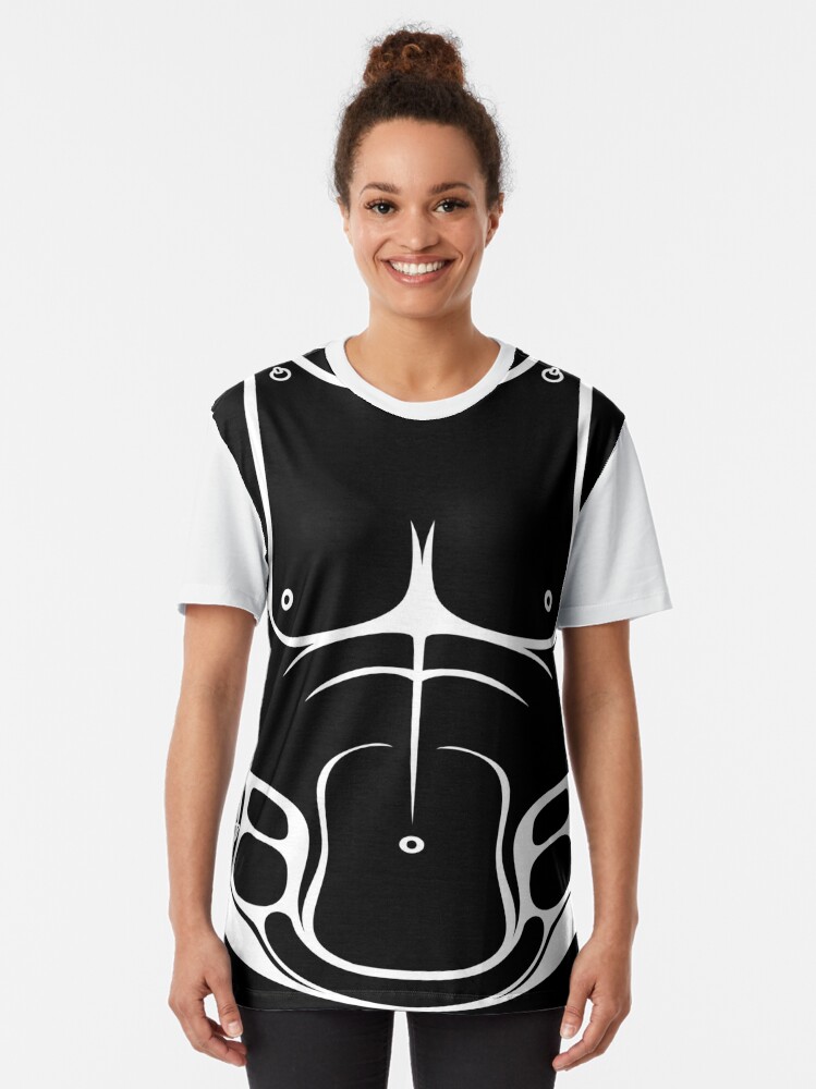 Ancient Greek/Roman Muscle Cuirass [Black Outline] Graphic T-Shirt for  Sale by jorellaf