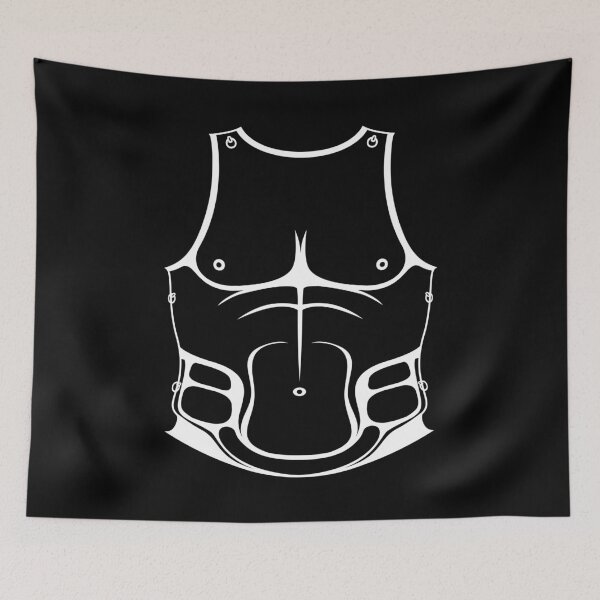 Item preview, Ancient Greek/Roman Muscle Cuirass [White Outline] designed and sold by jorellaf.