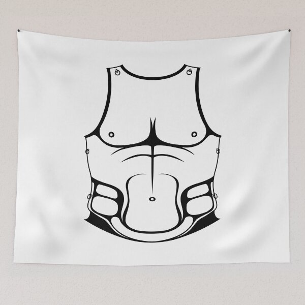 Item preview, Ancient Greek/Roman Muscle Cuirass [Black Outline] designed and sold by jorellaf.