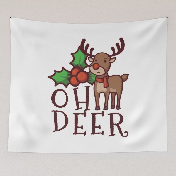 Item preview, Reindeer red nose with antlers Christmas gift designed and sold by Kuma518.