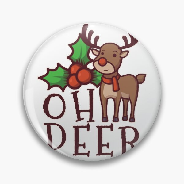 Item preview, Reindeer red nose with antlers Christmas gift designed and sold by Kuma518.