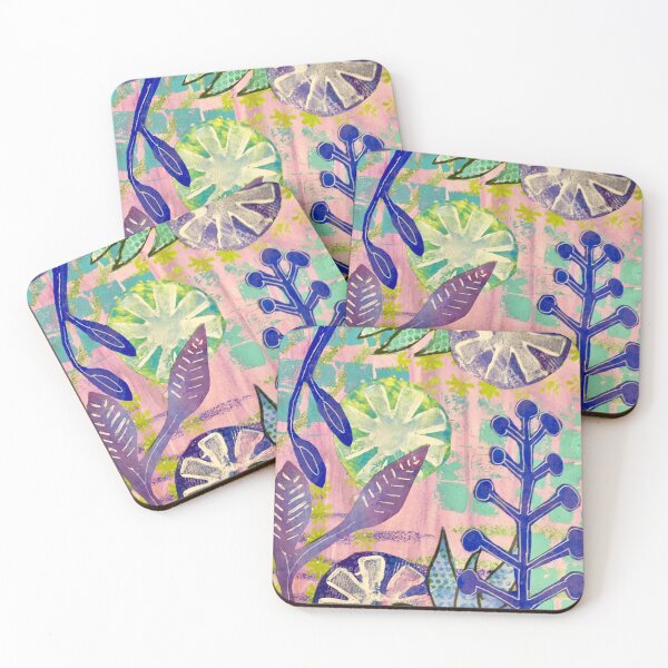 Item preview, Abstract Botanical in Cool Tones designed and sold by KateChurches.