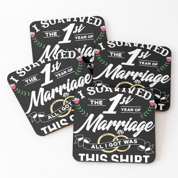 Item preview, I Survived The First Year Of Marriage design, Anniversary designed and sold by Lisbob.