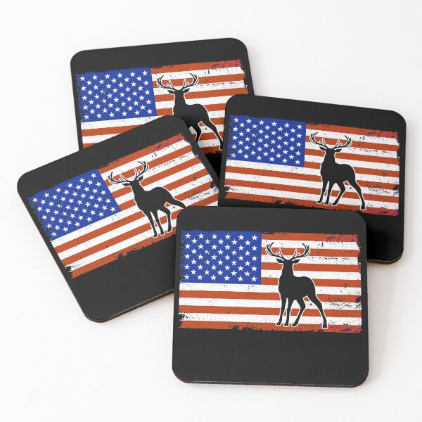 Item preview, Retro Vintage Deer American Flag Gift designed and sold by mouaataaz.