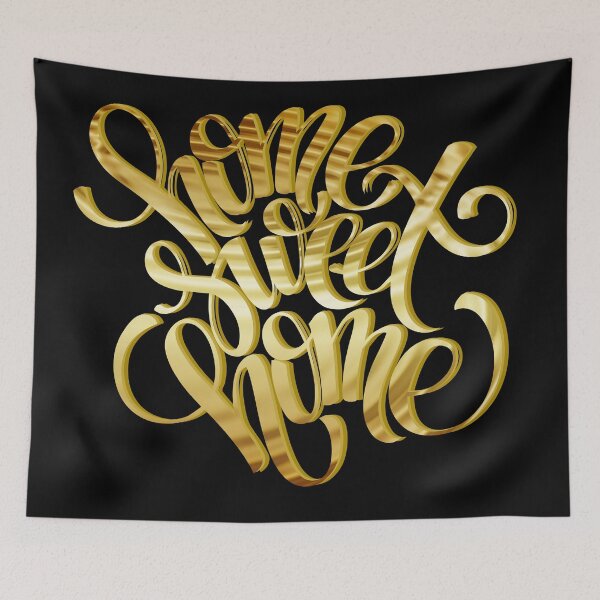 Item preview, Home sweet home gold cute sign designed and sold by likebakerdo.