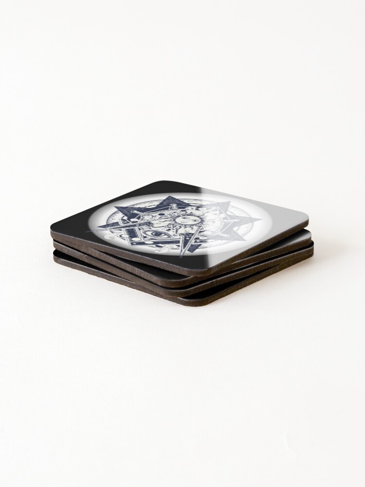 Thumbnail 4 of 5, Coasters (Set of 4), Masonry designed and sold by FotoLibreStudio.