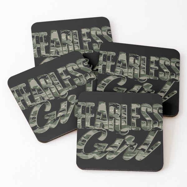 Item preview, Fearless Girl Camo design | Inspirational product designed and sold by Lisbob.