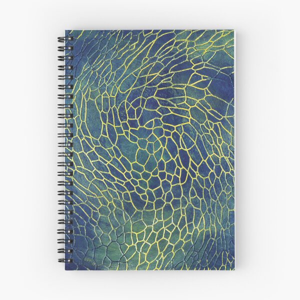 Item preview, Blue, Green, Gold Painting of Epithelial Lung Cells (unjammed) designed and sold by SarinaMitchel.