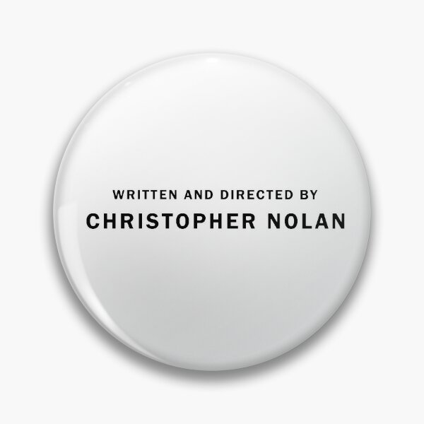 Christopher Nolan Sticker Pin for Sale by skgallery
