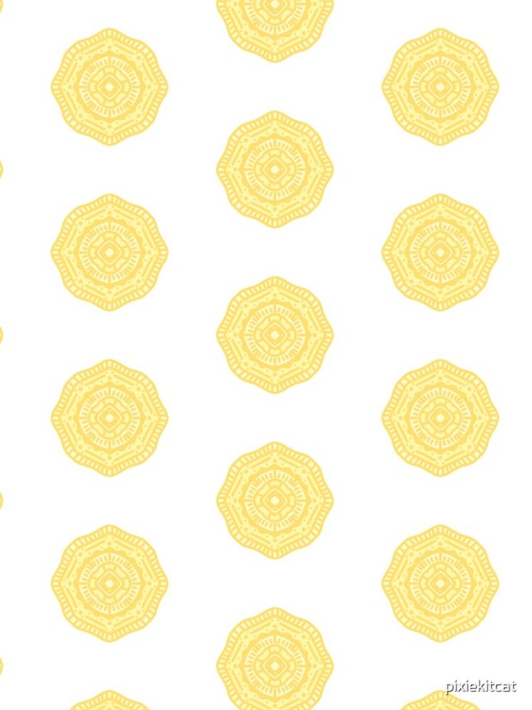 Thumbnail 5 of 5, iPhone Case, Yellow Mandala designed and sold by pixiekitcat.