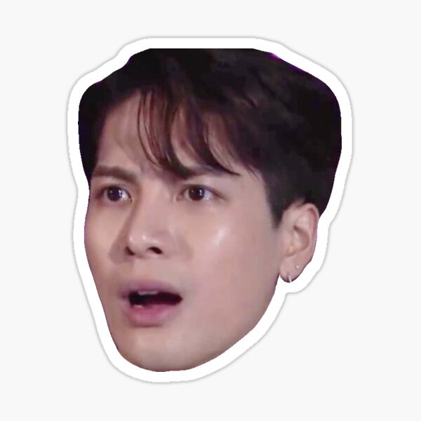 Jackson Wang Reaction Sticker" Sticker by bububybop | Redbubble