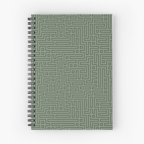 Item preview, Asparagus Green Maze Labyrinth Geometric Pattern designed and sold by RootSquare.