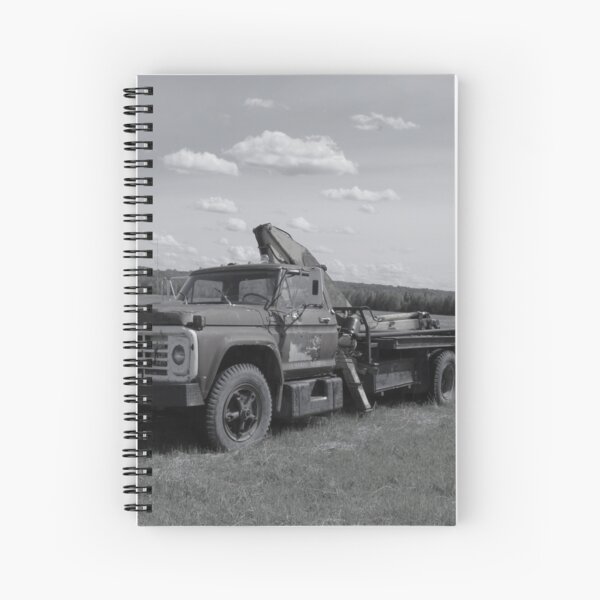 A Truck in a Field Spiral Notebook