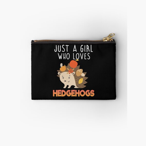 Item preview, Just A Girl Who Loves Hedgehogs designed and sold by ZEDSOU ⭐⭐⭐⭐⭐.