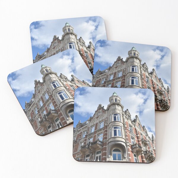 Item preview, Amsterdam Building and Clouds designed and sold by HilaryLeslie.