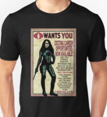 Cobra Recruiting poster Featuring the Baroness (G.I. Joe) Unisex T-Shirt