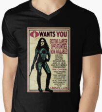 Cobra Recruiting poster Featuring the Baroness (G.I. Joe) Men's V-Neck T-Shirt