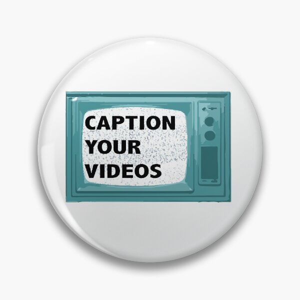 Item preview, "Caption Your Videos" TV designed and sold by sasspar.