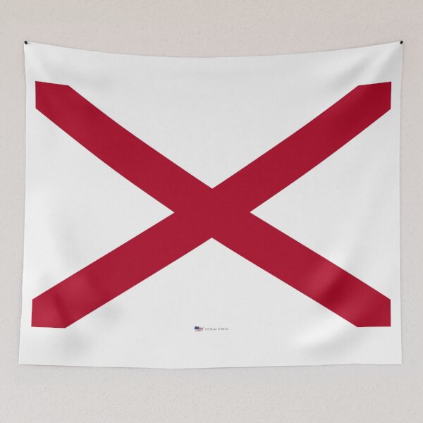 Item preview, ALABAMA STATE FLAG PRIDE MASK PIN TEE designed and sold by denisetees.